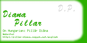 diana pillar business card